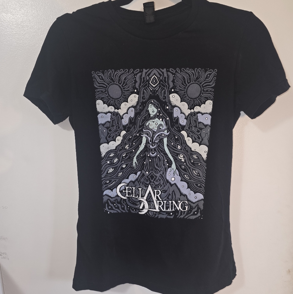 Gildan Black Short Sleeve Tee with Monochrome Graphic